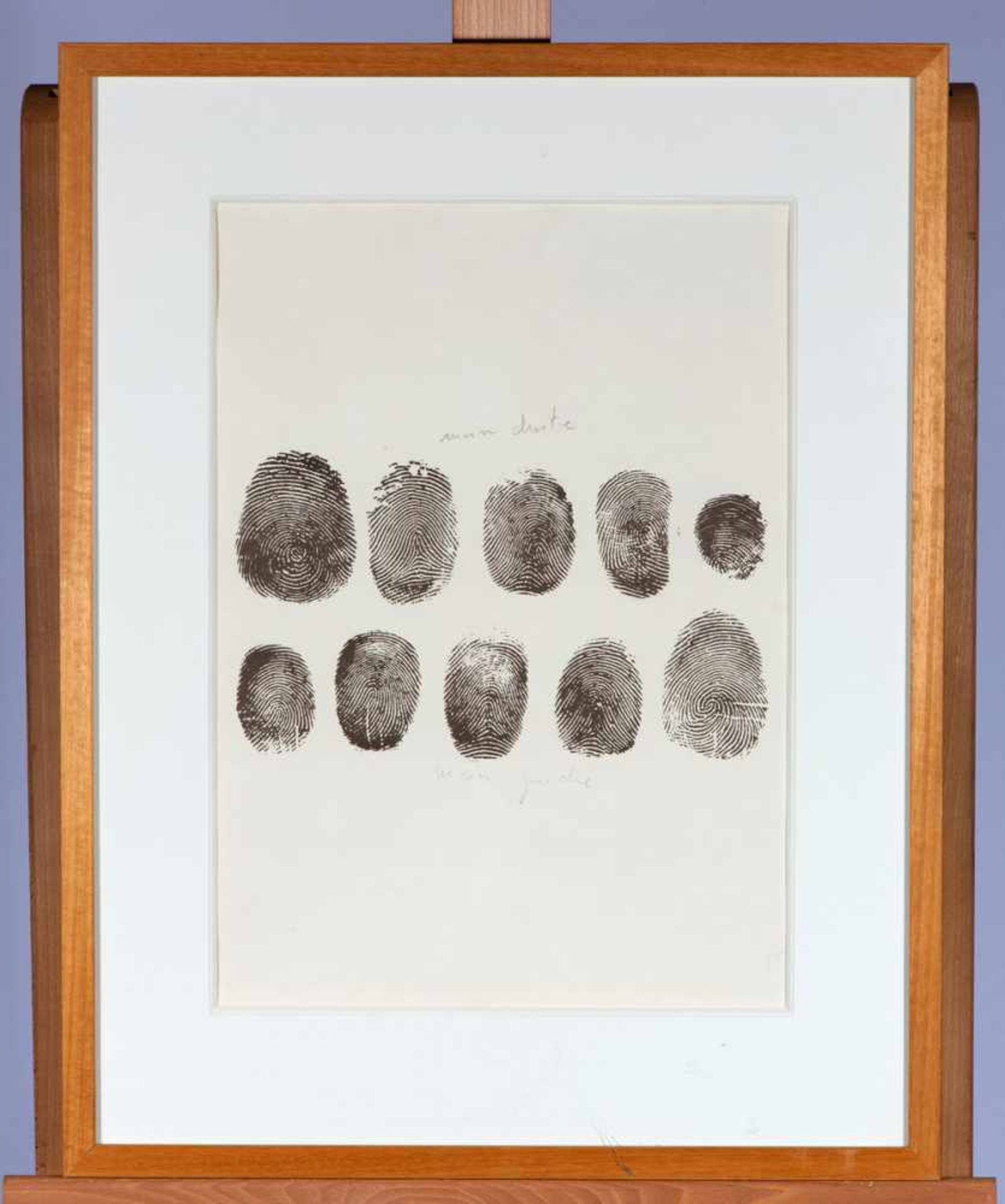Piero Manzoni (1933-1963)'Main droite - main gauche'; lithografische afdruk van een vergrote foto; - Image 2 of 3
