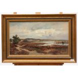 David Schulman (1881-1966)Gezicht op het Laarder Wasmeer; doek; 40 x 70 cm.; gesign. r.o.; 11000