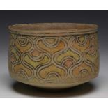 Indus Valei, Pakistan, Mehrgarh, 3000-2400 BC., terracotta bowl,with meandering patterns and collors