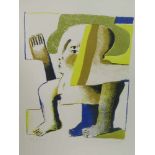 Horst Antes (geb. 1936)'Symbiosion'. Portfolio met tien litho's en tien gedichten door Hans Andreus,