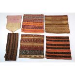 Indonesia, Sumatra, a collection of thirteen various Palembang tapissome damaged, worn or faded,