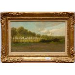 Anton Mauve (1838-1888)Bomenrij in een landschap; paneel; 27 x 47 cm.; gesign. r.o., herkomst: