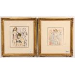 Kees van Dongen (1877-1968)Vier diverse ingelijste litho's, afkomstig uit 'La revolte des anges',