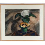 Henri le Fauconnier (1891-1946)Stilleven met hortensia in een vaas op een tafel; inkt, aquarel en