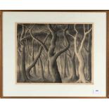 Nola Hatterman (1899-1984)Bomen; litho; 31 x 40 cm.; gesign. r.o., '30, 7/25; 1500