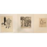 Henk Henriët (1903-1945)Vijf diverse tekeningen; zeven tekeningen; 35 x 25 cm. - 30 x 20 cm.;