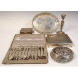 Twaalfdelige set ijslepeltjes met etui,Mt. J.M. van Kempen Voorschoten 1885-1924, hierbij