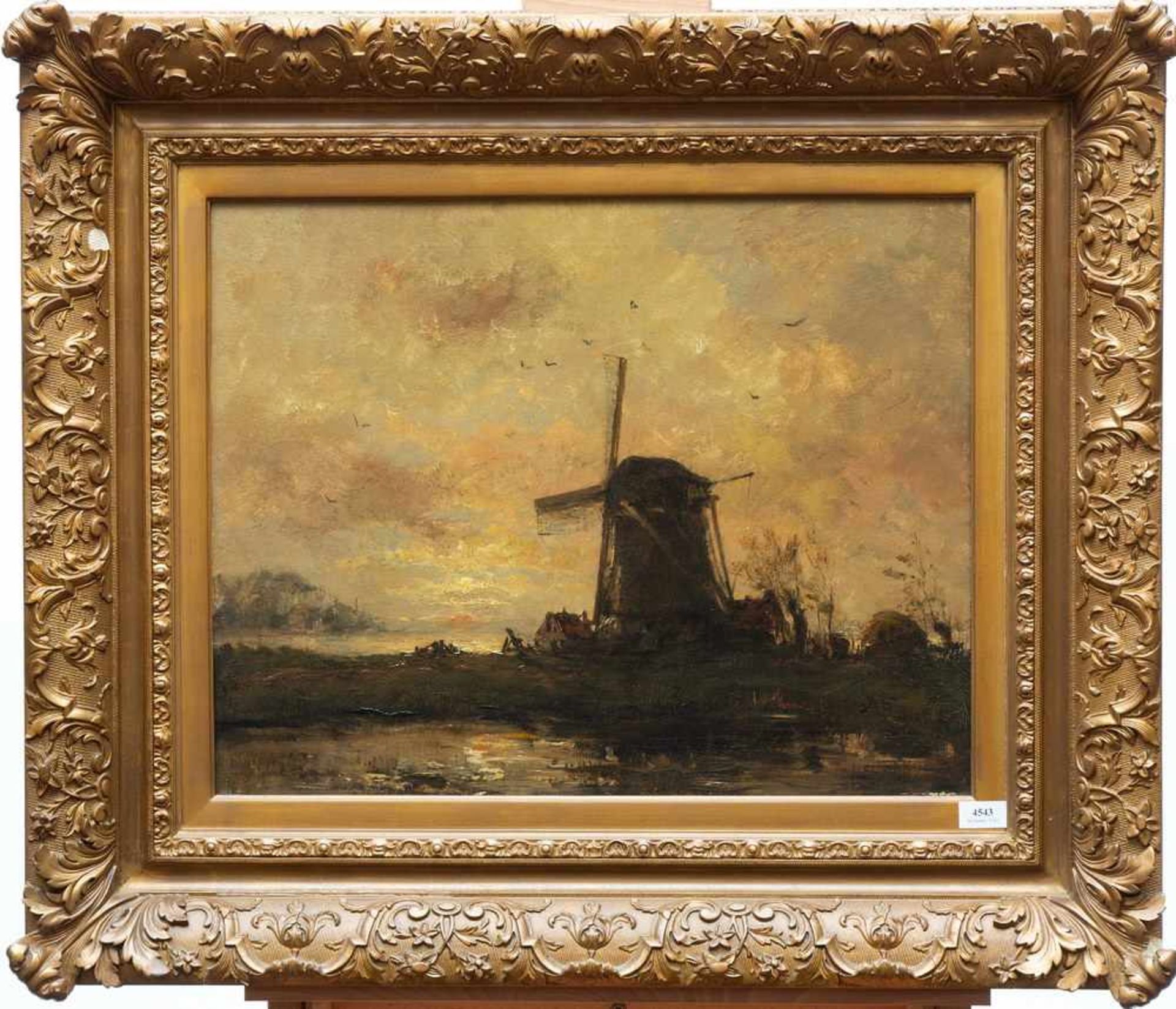 Hobbe Smith (1862-1942)Landschap met molen; doek; 61 x 81 cm.; gesign. r.o.; 11000