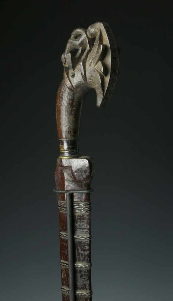 Nias, sword, balato, 19th century,with Lasara head, the begu figure in reversed position and - Image 5 of 8