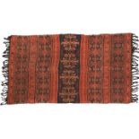 Sumba, three ikat cloths with various designsanthropomorphic figures, stylized animals, insects