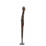 Burkina Faso, Bobo-Mossi, pistol,the carved wooden handle with an expressive face with