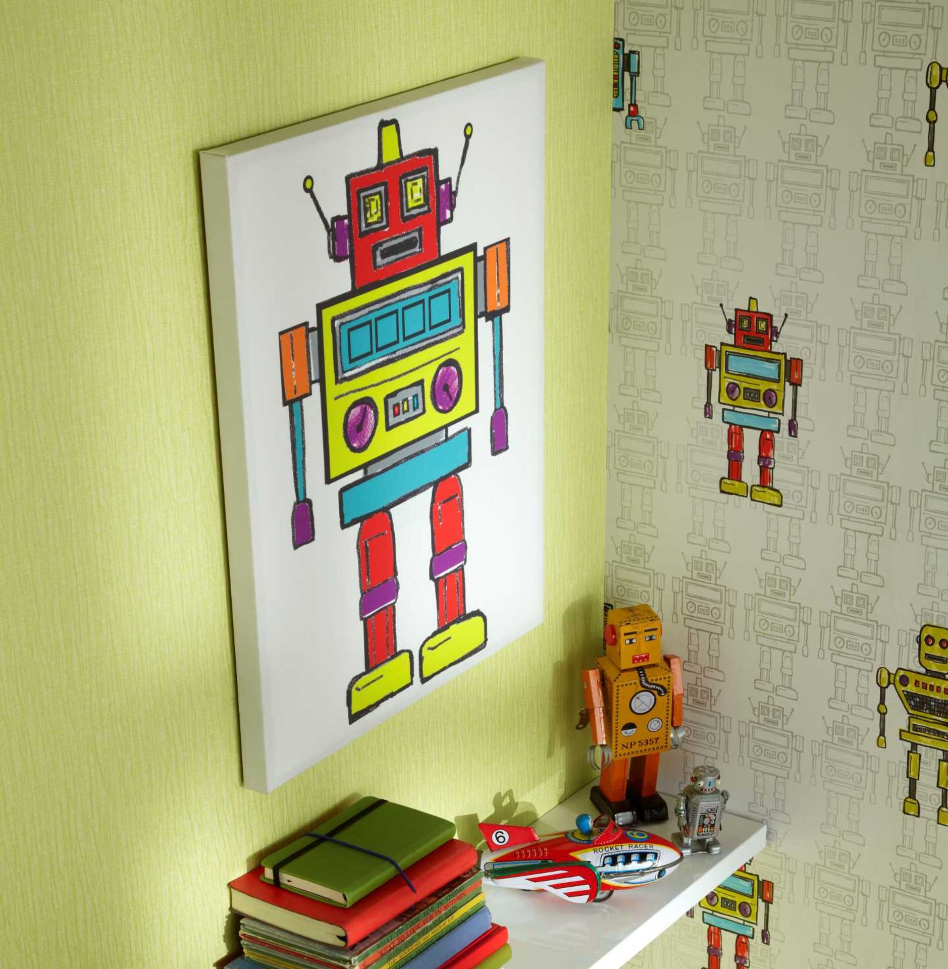 56 Arthouse Arthouse Robots LED Canvas