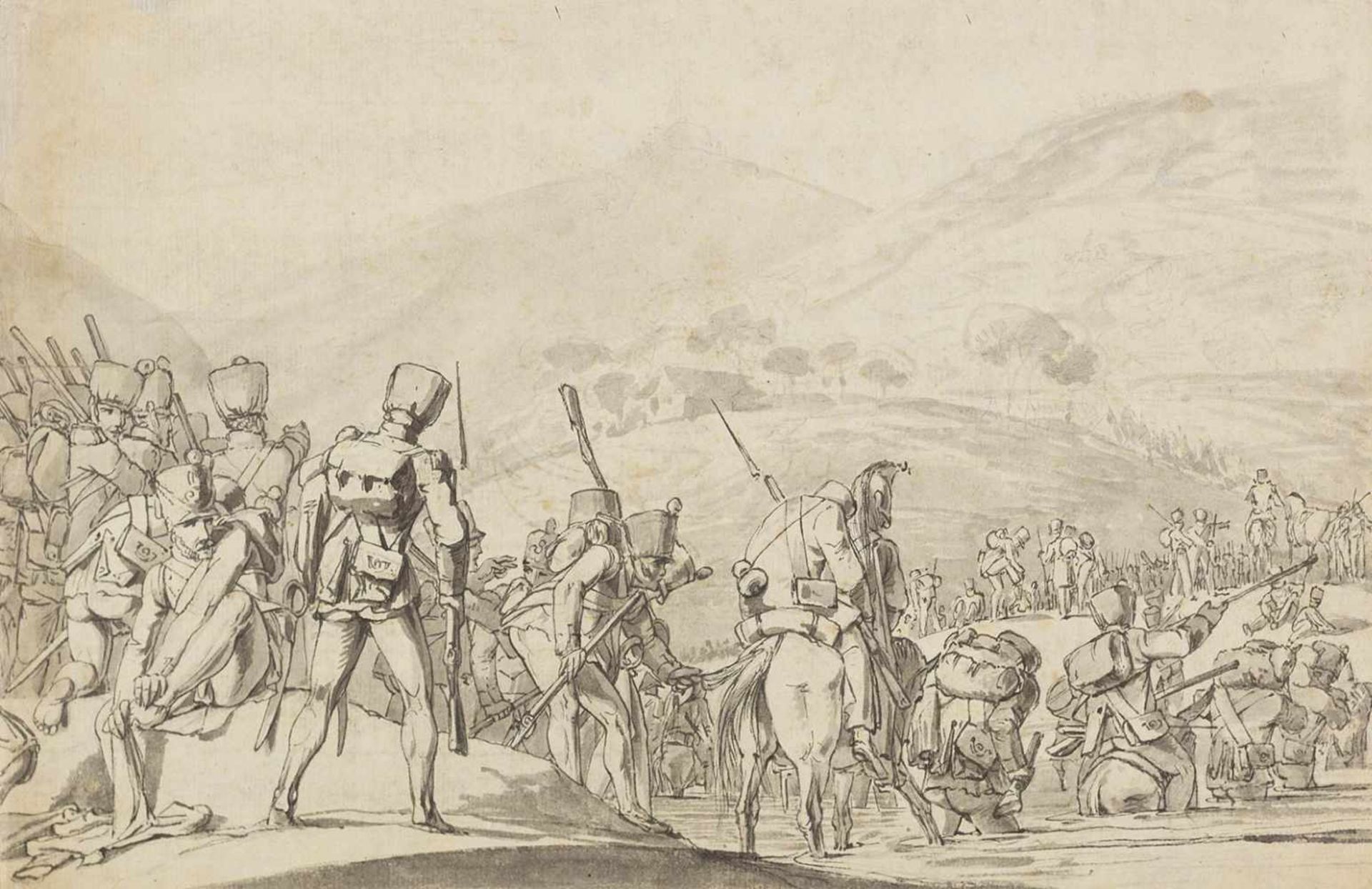 Heideck, Karl Wilhelm v.(1788-1861). Französische Armee in Portugal, nach der Schlacht bei Buçaco ( - Bild 2 aus 2