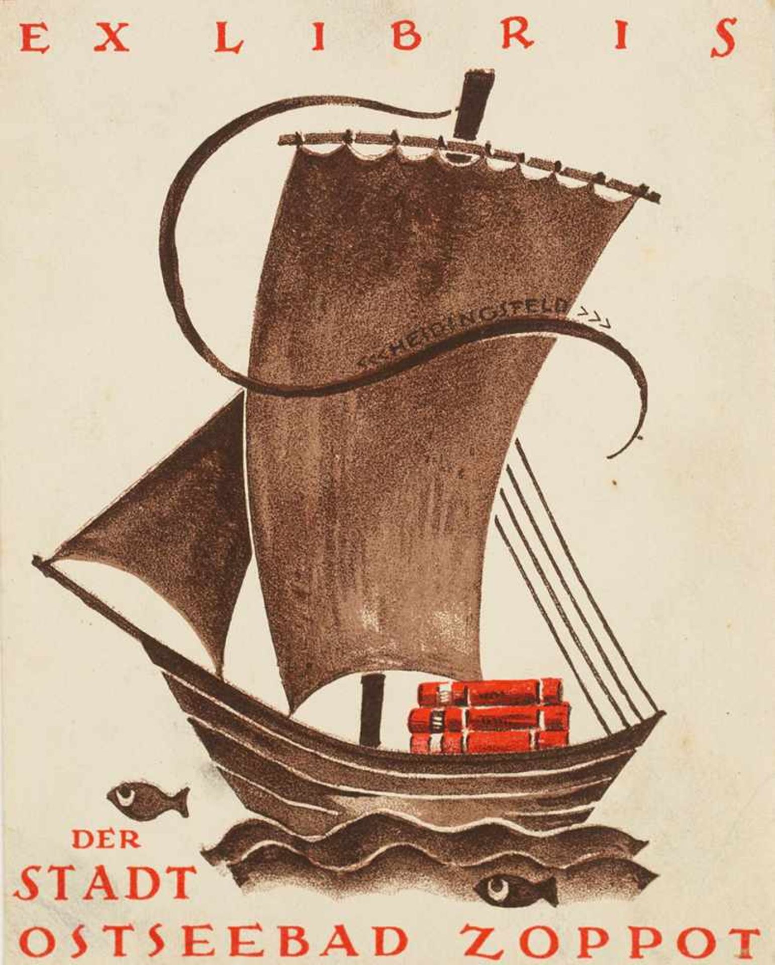 Ex nauticis, Sammlung.145 tls. originalgraph. Bll. Exlibris, Motiv Boote und Schiffe, dabei 20