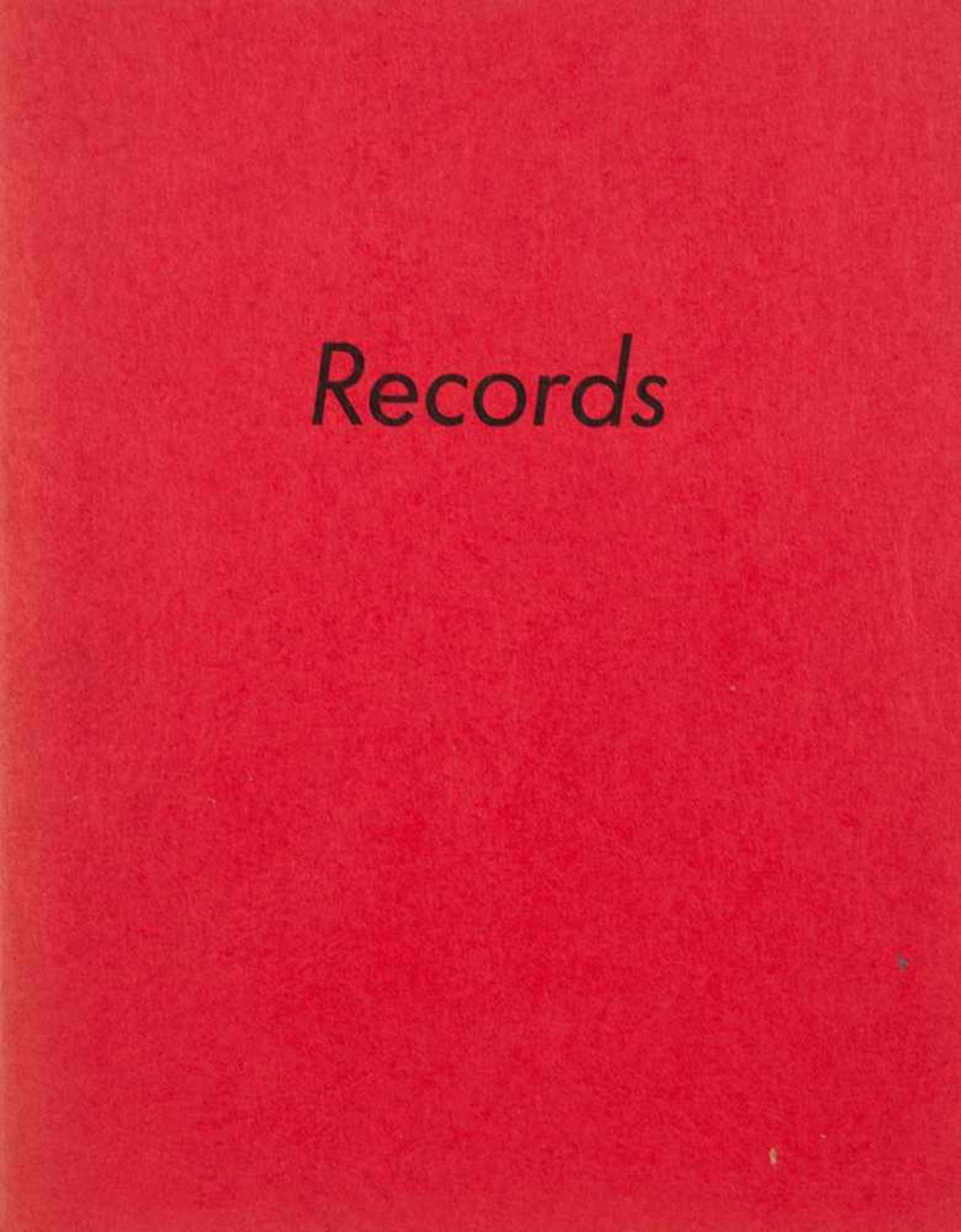 Fotografie. – Edward Ruscha.Records. Hollywood, Heavy Industrie Publications, 1971. 72 S.,