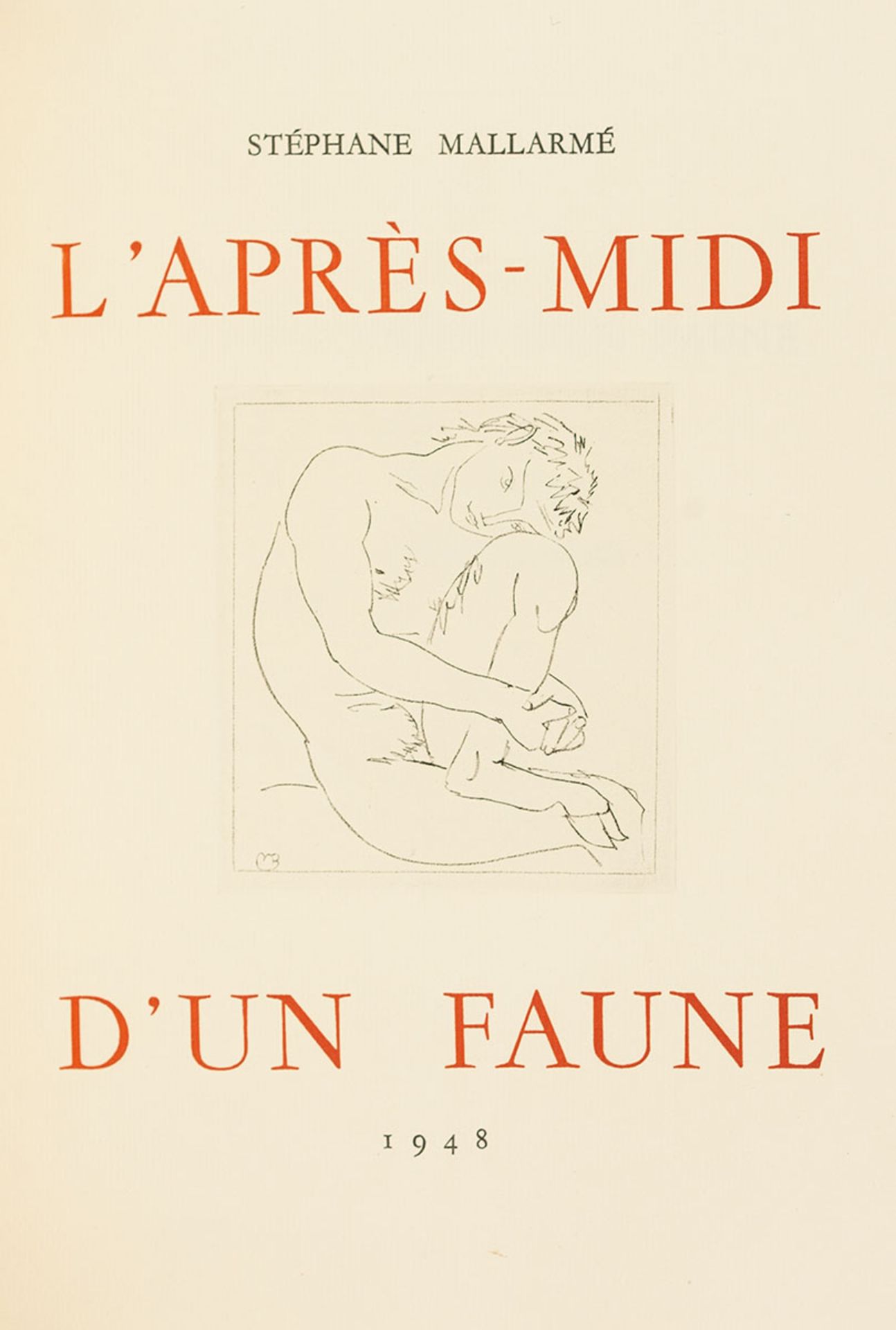 Barraud. – S. Mallarmé.Eines Faunen Nachmittag. L’après-midi d’un faune. Deutsche Nachdichtung von