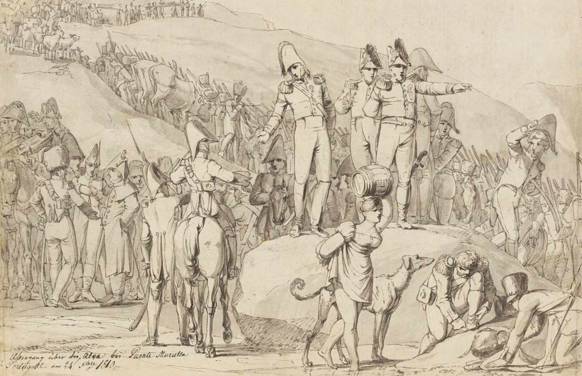 Heideck, Karl Wilhelm v.(1788-1861). Französische Armee in Portugal, nach der Schlacht bei Buçaco (