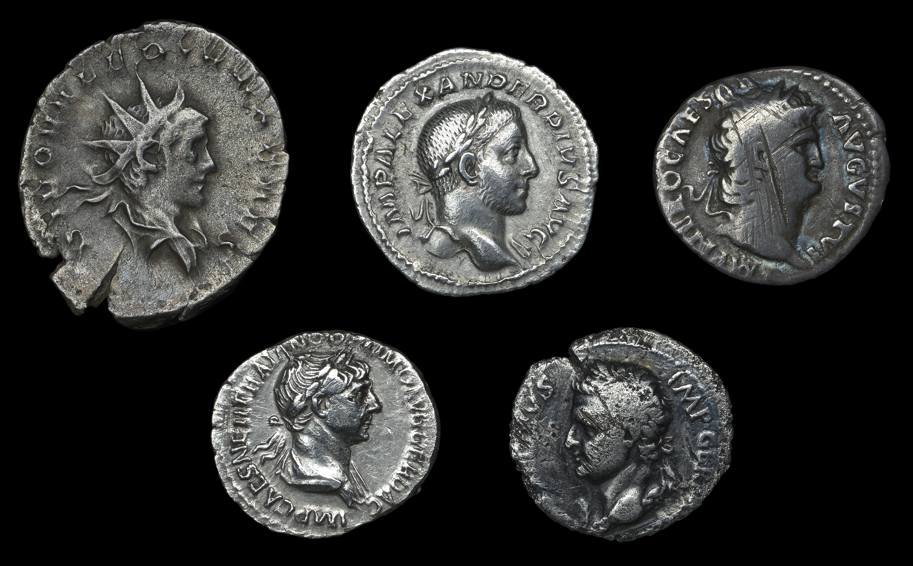 Ancient Coins from Various Properties