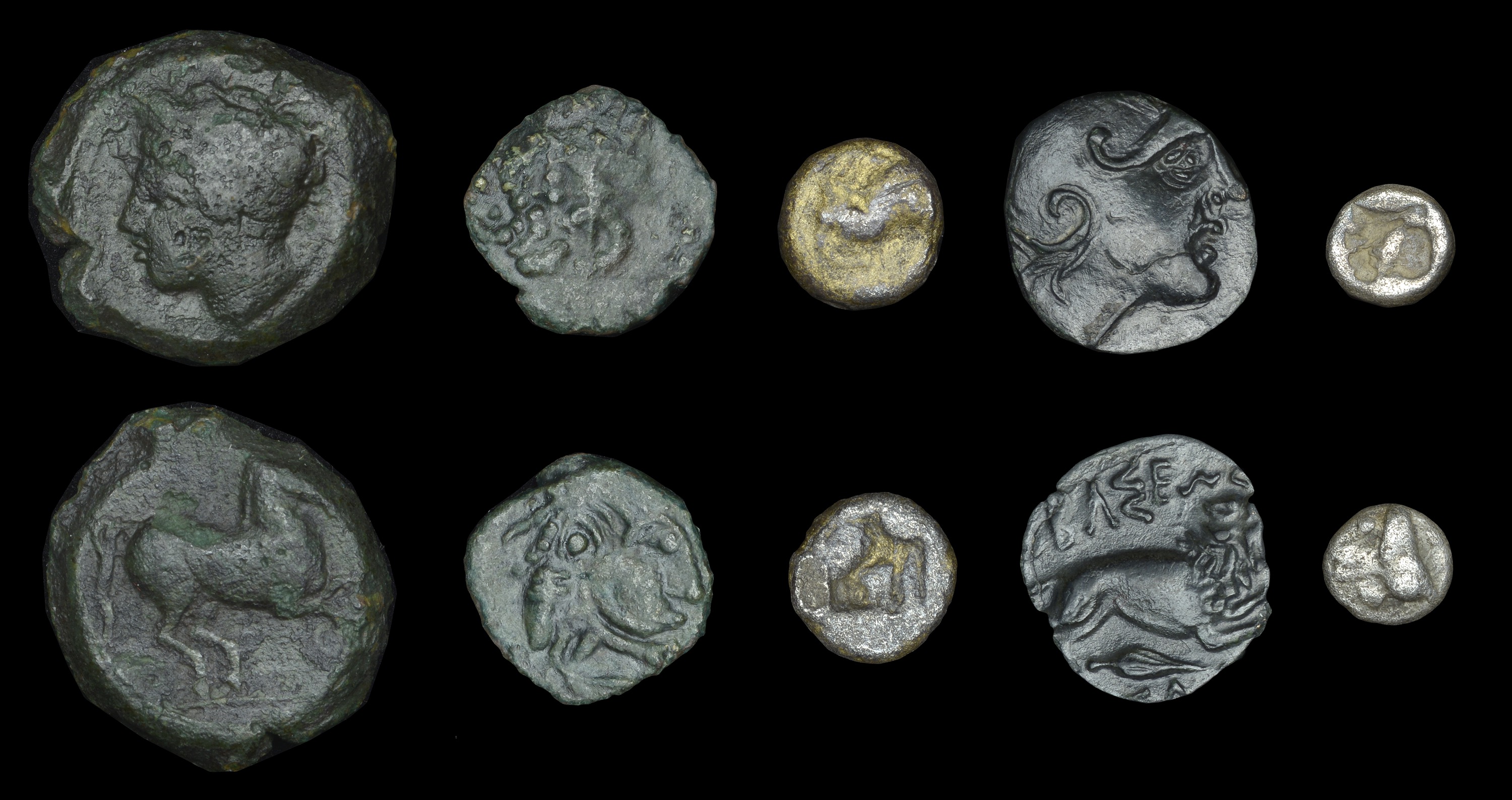 Ancient Coins from Various Properties