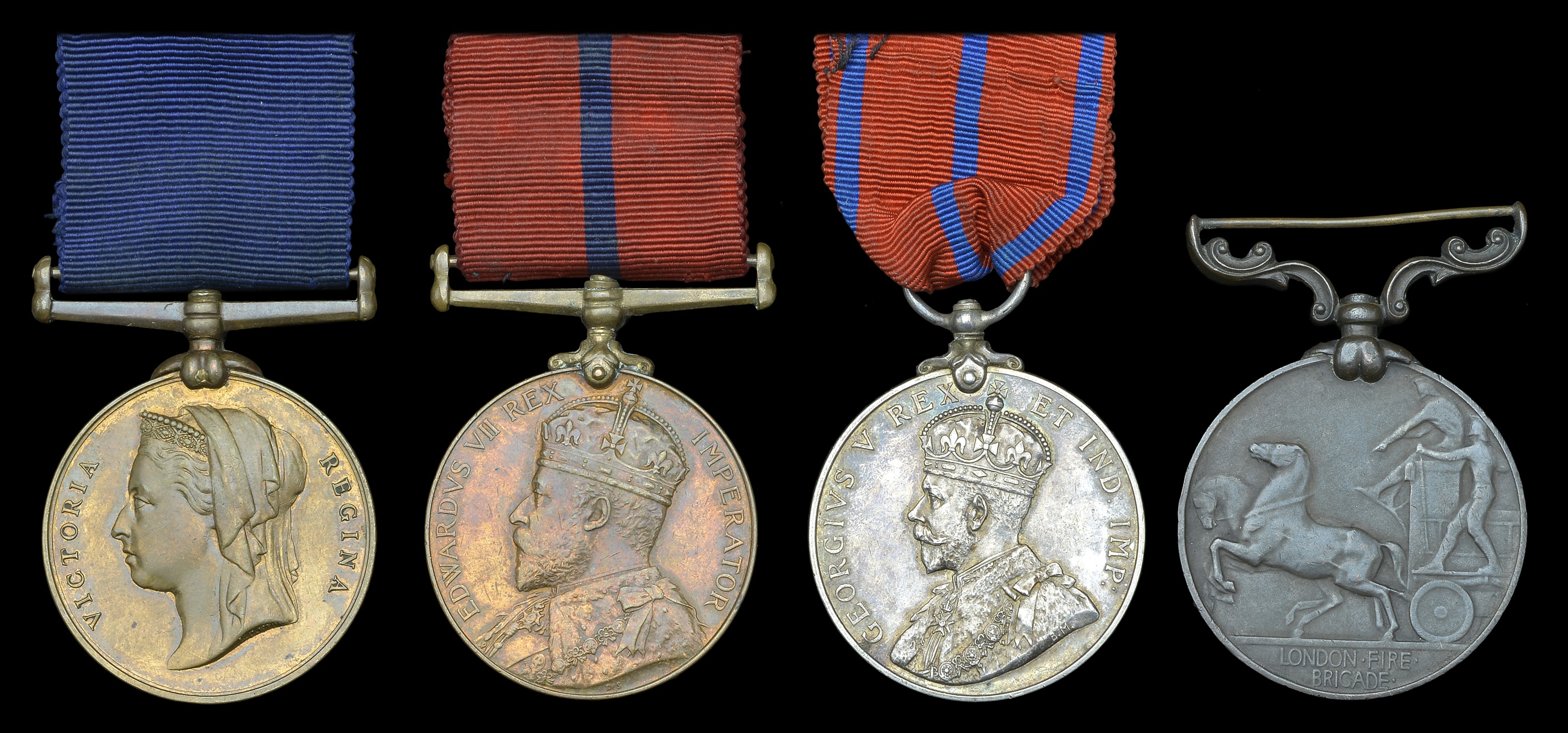 A Collection of Fire Brigade Medals