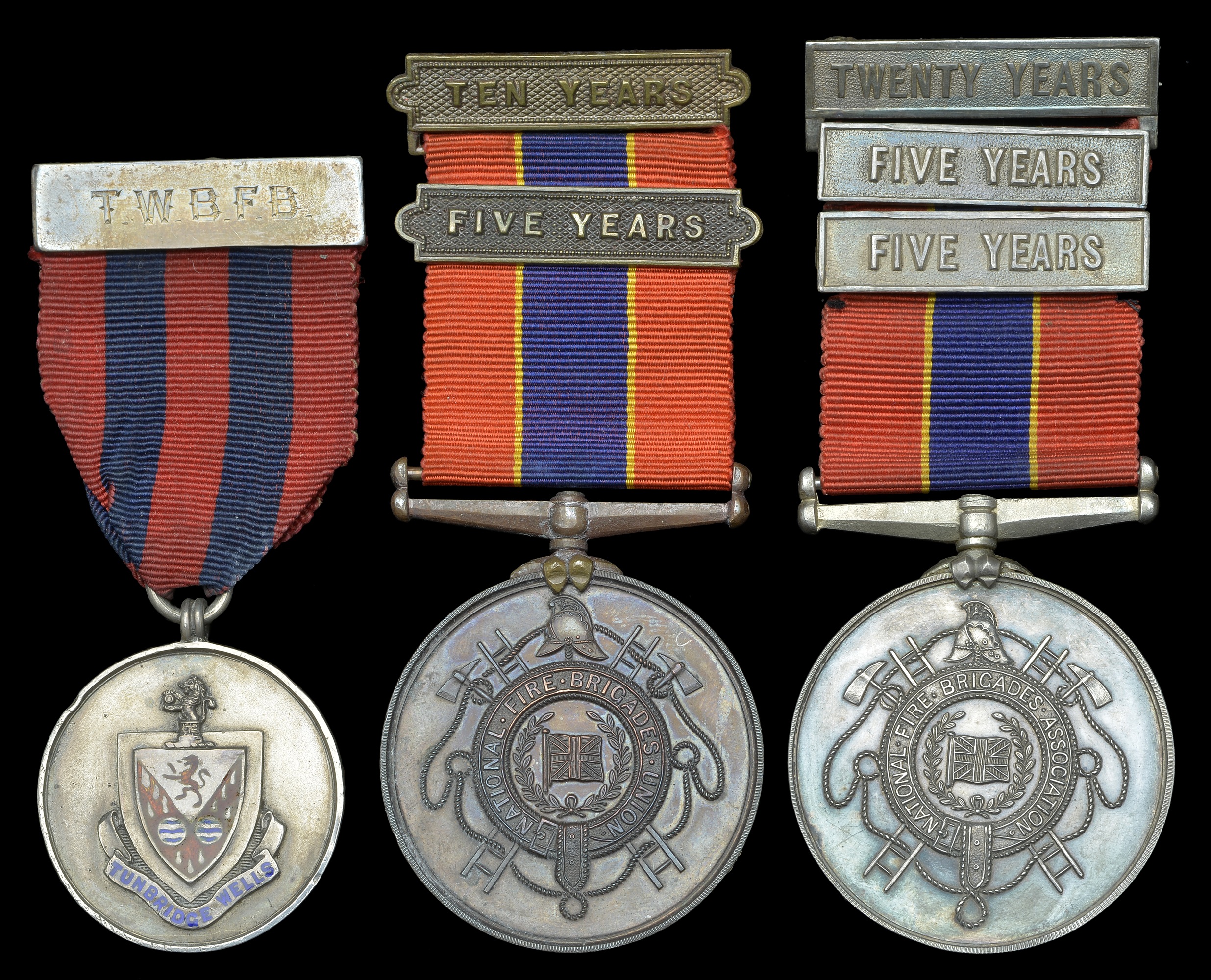 A Collection of Fire Brigade Medals