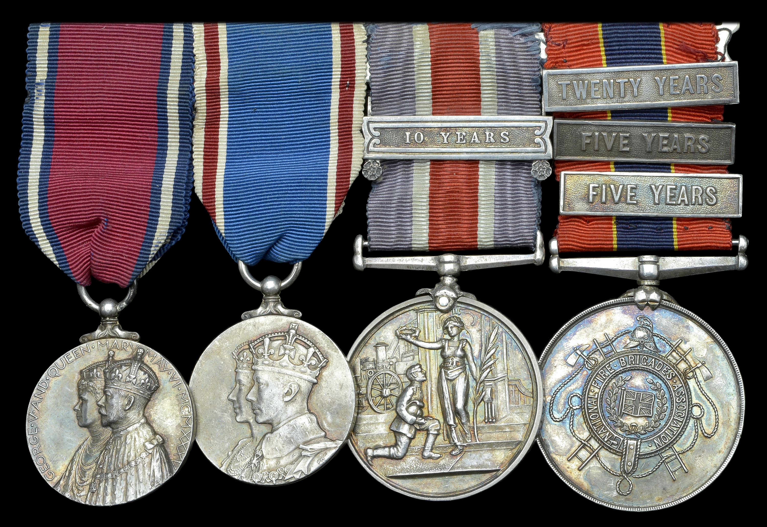 A Collection of Fire Brigade Medals