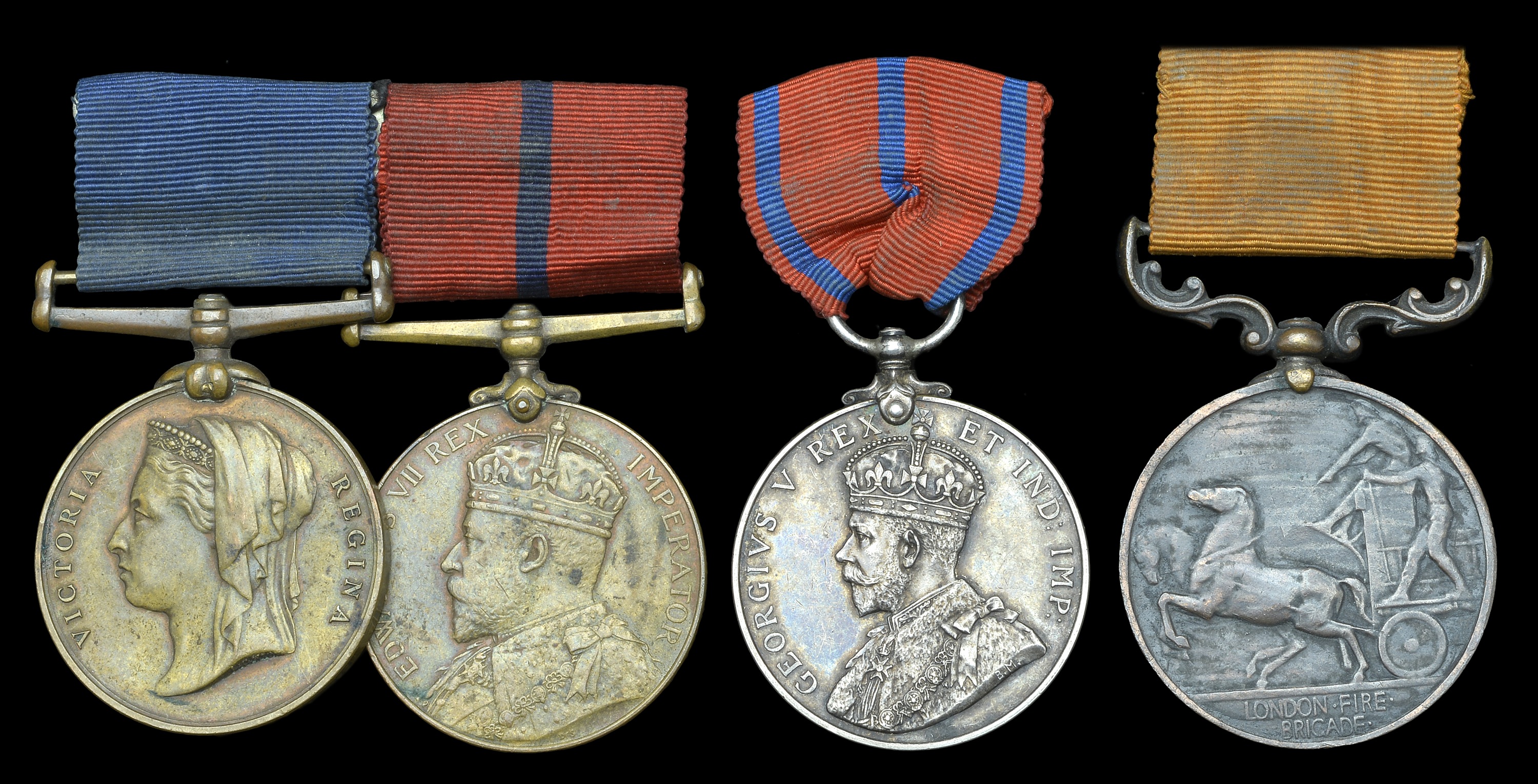 A Collection of Fire Brigade Medals