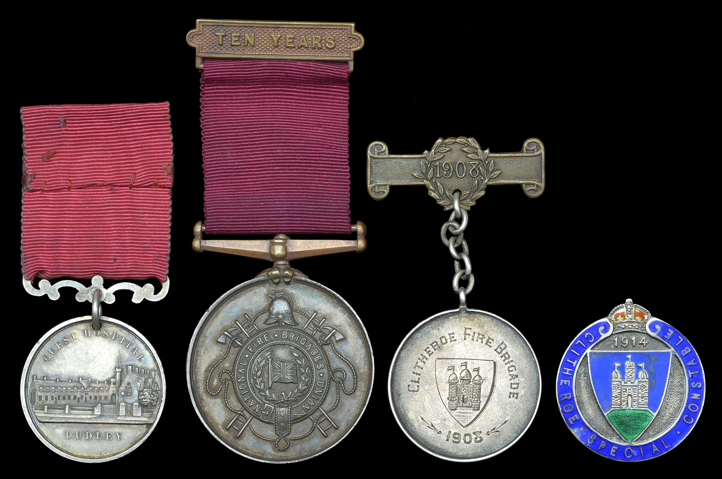 A Collection of Fire Brigade Medals