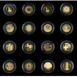 A Collection of Elizabeth II Coins and Proof Sets In Precious Metals