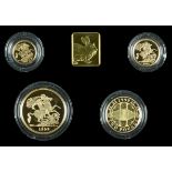 A Collection of Elizabeth II Coins and Proof Sets In Precious Metals