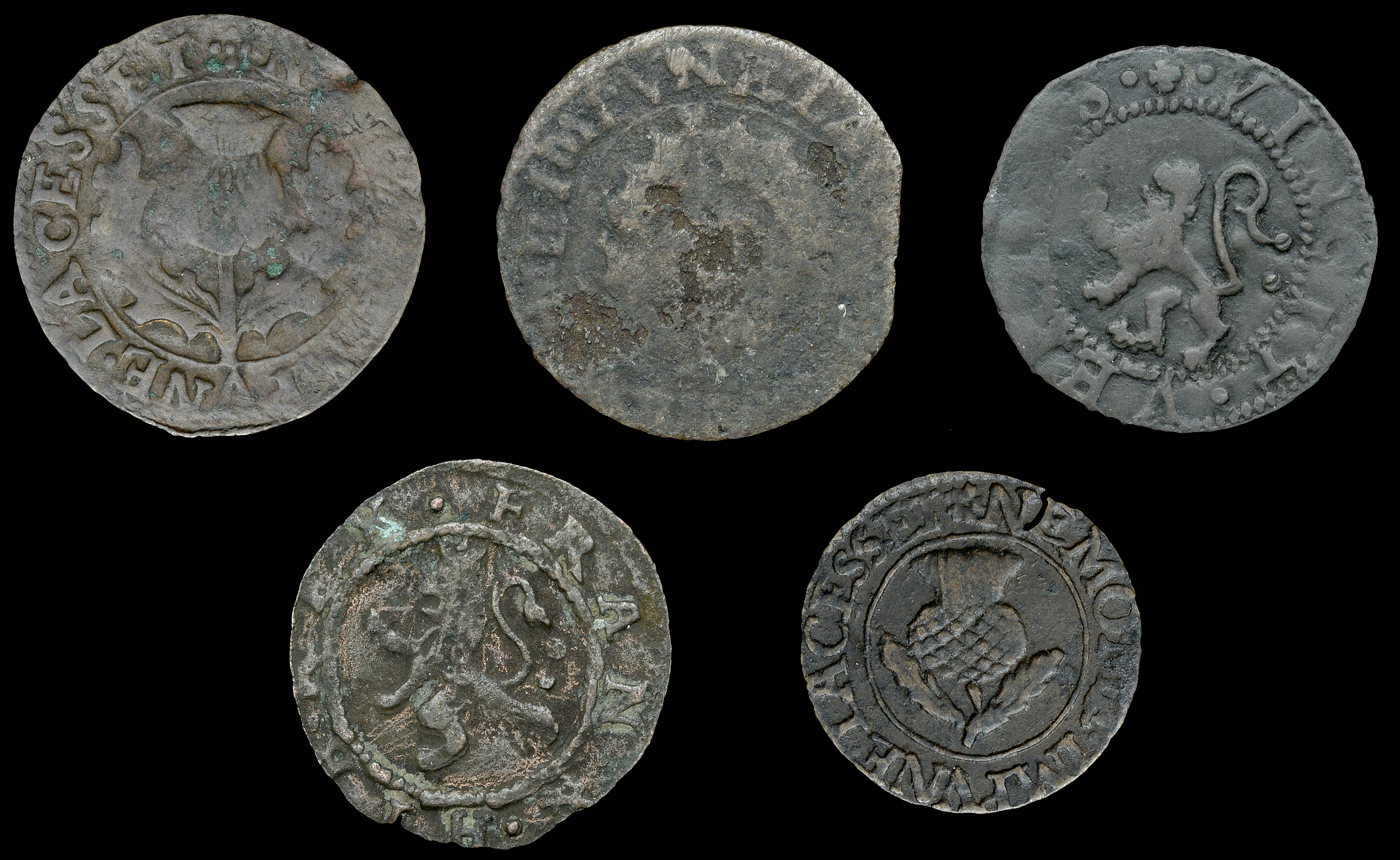 Scottish Coins from Various Properties