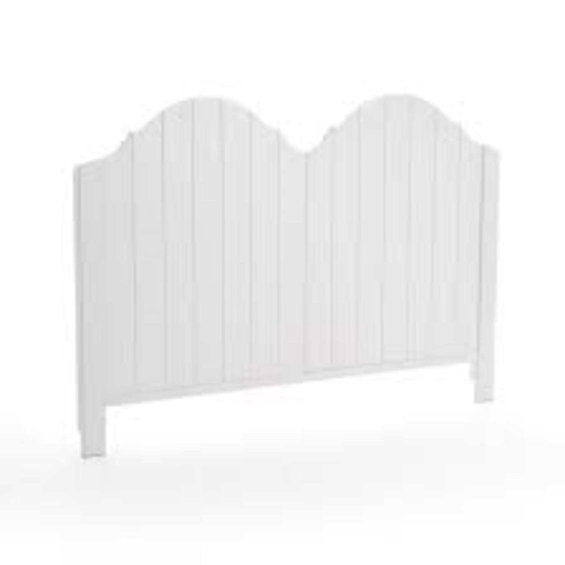 1 GRADE A BOXED LA REDOUTE INTERIEURS GRIMSBY PINE WHITE WOODEN HEADBOARD, SIZE 175CM / RRP £175.