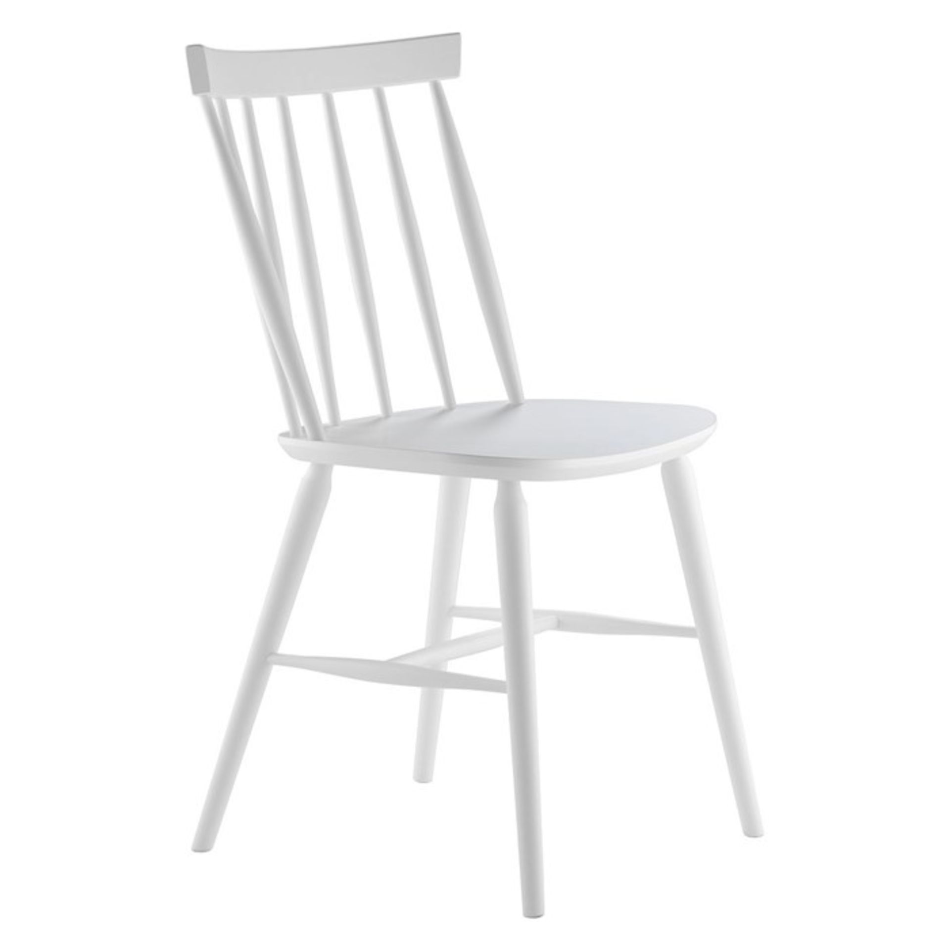 1 GRADE B SET OF 2 TALIA DINING CHAIRS IN WHITE / 77003 / RRP £95.00 (VIEWING HIGHLY RECOMMENDED)