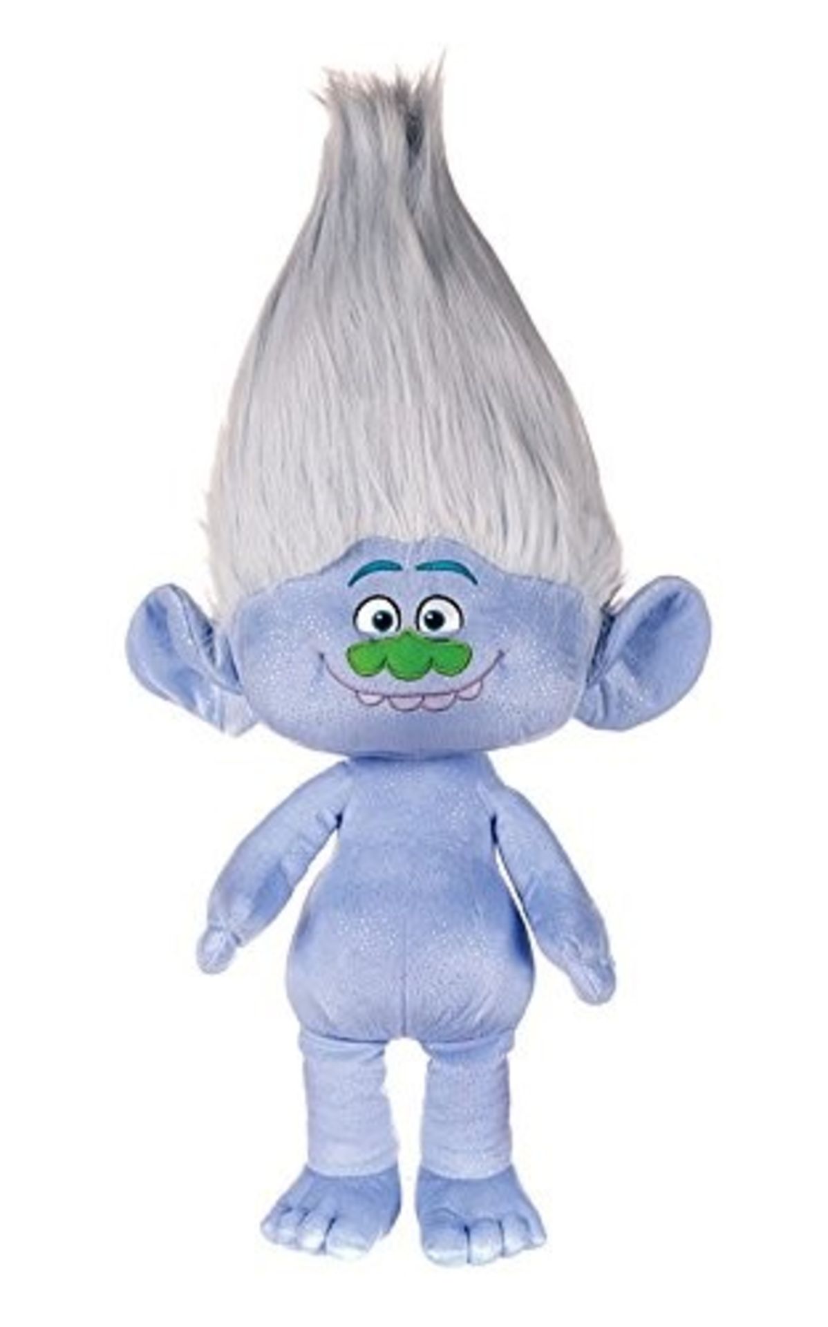 1 TROLLS PLUSH SOFT TOY APPROX 14" - GUY DIAMOND / LOOSE STITCHING ON THE BACK WILL NEED RE-SEWING /