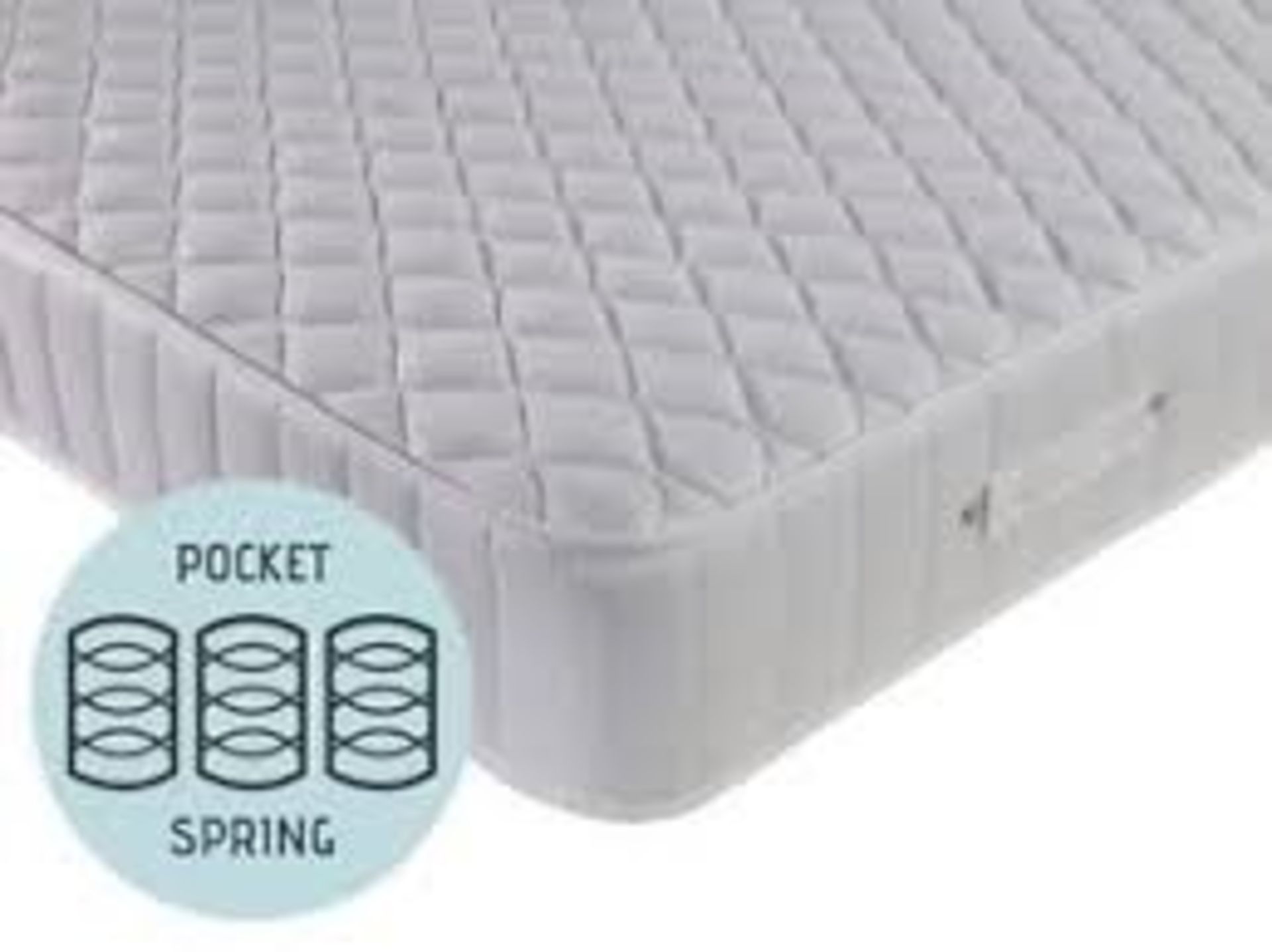 1 GRADE A BAGGED DIAMOND POCKET SPRUNG MATTRESS / SMALL DOUBLE - 4FT (VIEWING HIGHLY RECOMMENDED)
