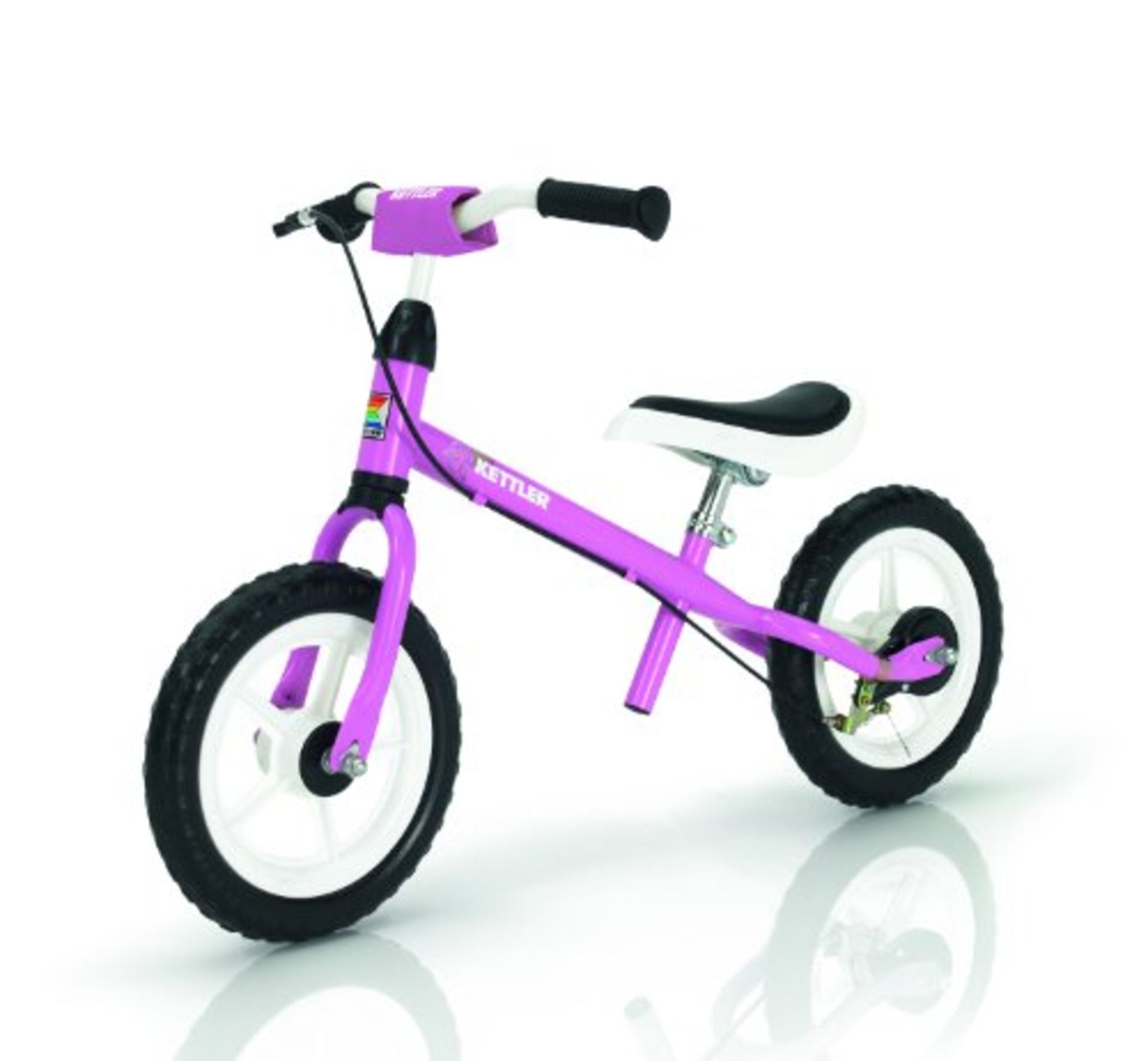 1 BOXED KETTLER SPEEDY 12.5" BIKE IN PINK 2 TO 5 YEARS / RRP £60.00 (VIEWING HIGHLY RECOMMENDED)