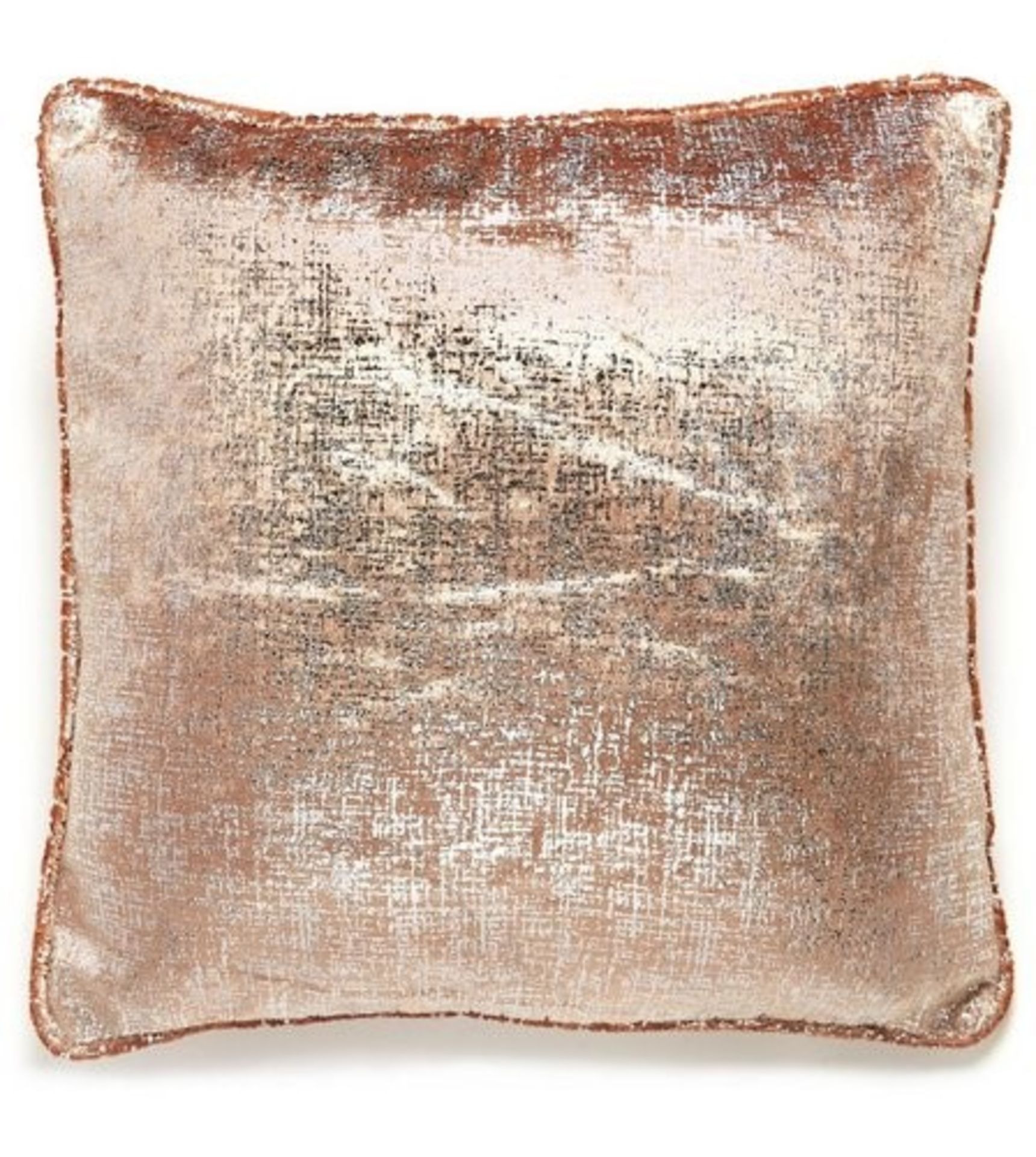 1 AS NEW BAGGED VENUS METALLIC VELVET CUSHION COVER IN BRONZE (VIEWING HIGHLY RECOMMENDED)