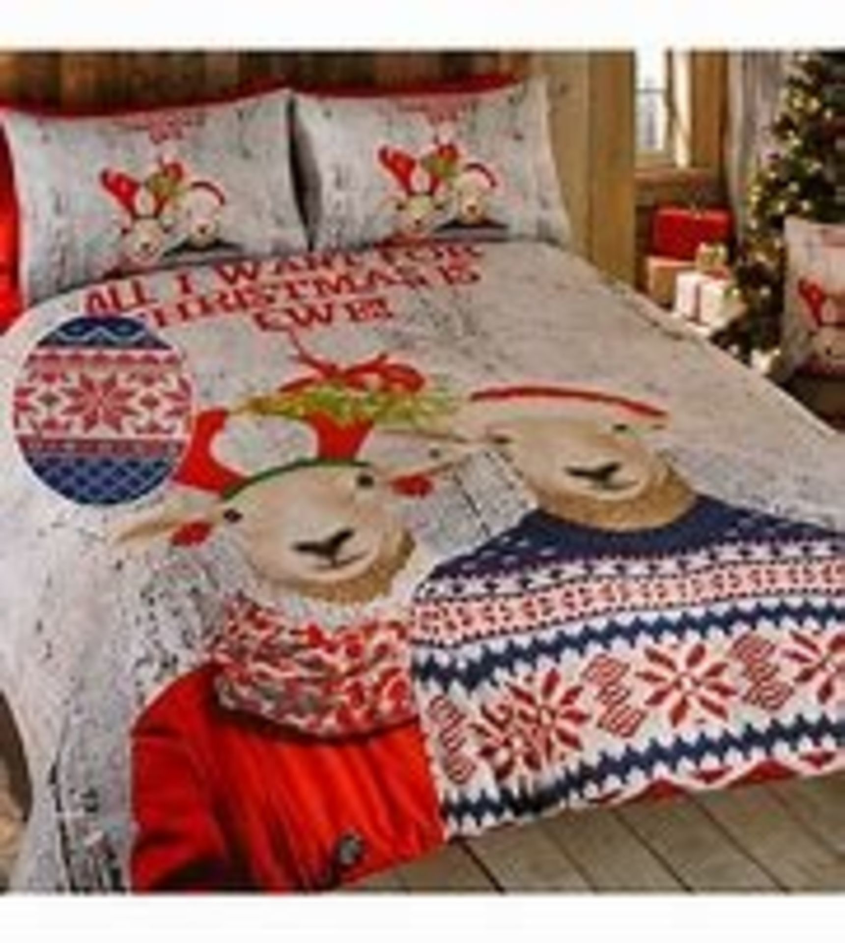 1 AS NEW BAGGED ALL I WANT FOR CHRISTMAS IN EWE SINGLE DUVET SET (VIEWING HIGHLY RECOMMENDED)