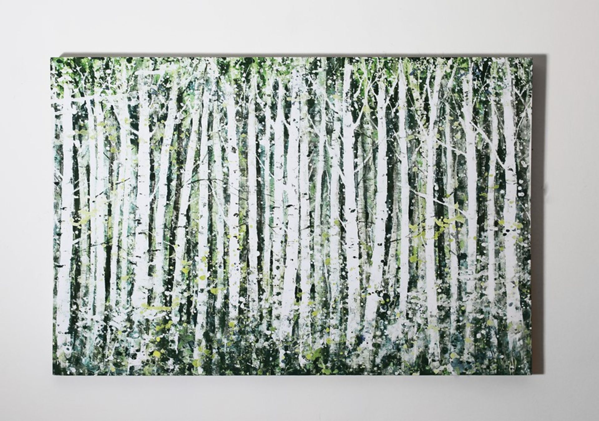 1 BRAND NEW BOXED ARTHOUSE TREES CANVAS WALL ART, 60CM X 90CM / RRP £18.99 (VIEWING HIGHLY