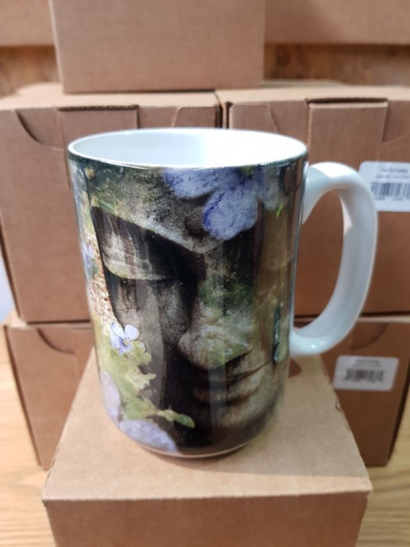 10 AS NEW BOXED TREE FREE GREETINGS FACE MUGS / RRP £100.00 (VIEWING HIGHLY RECOMMENDED)