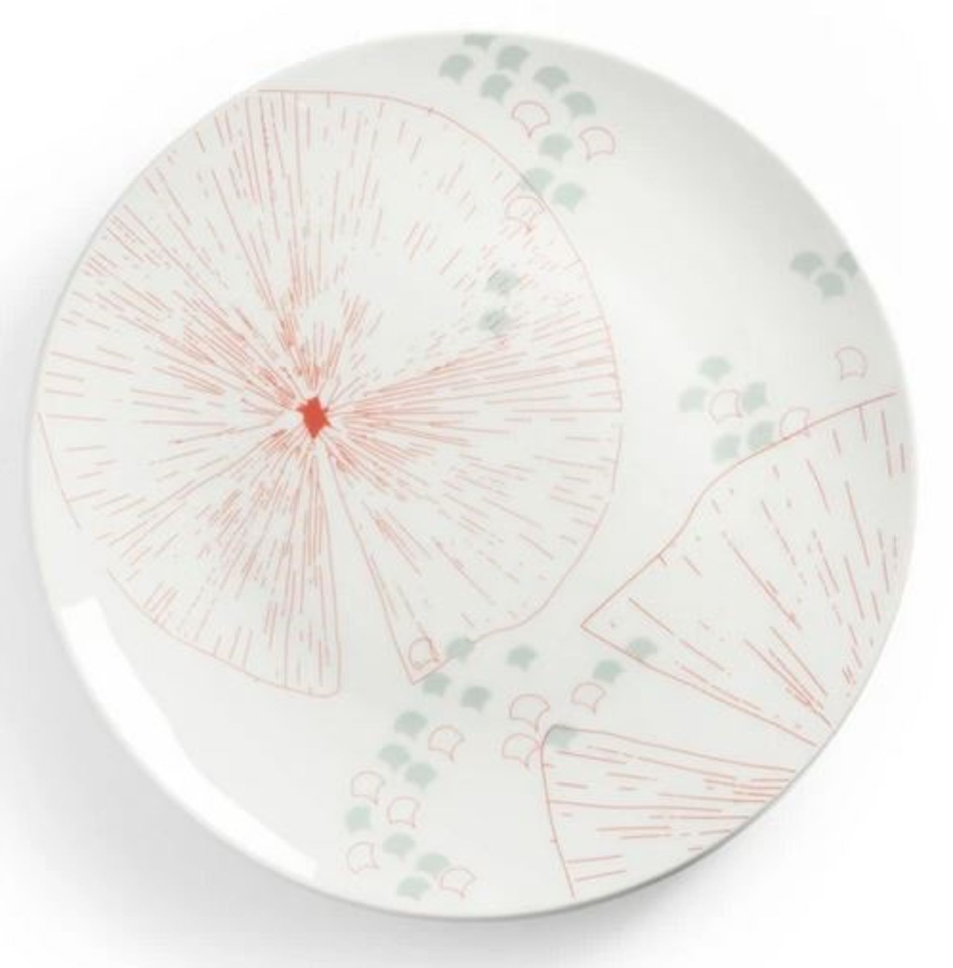 1 AS NEW BOXED LA REDOUTE SET OF 4 AKINA PORCELAIN PLATES / RRP £30.00 (VIEWING HIGHLY RECOMMENDED)