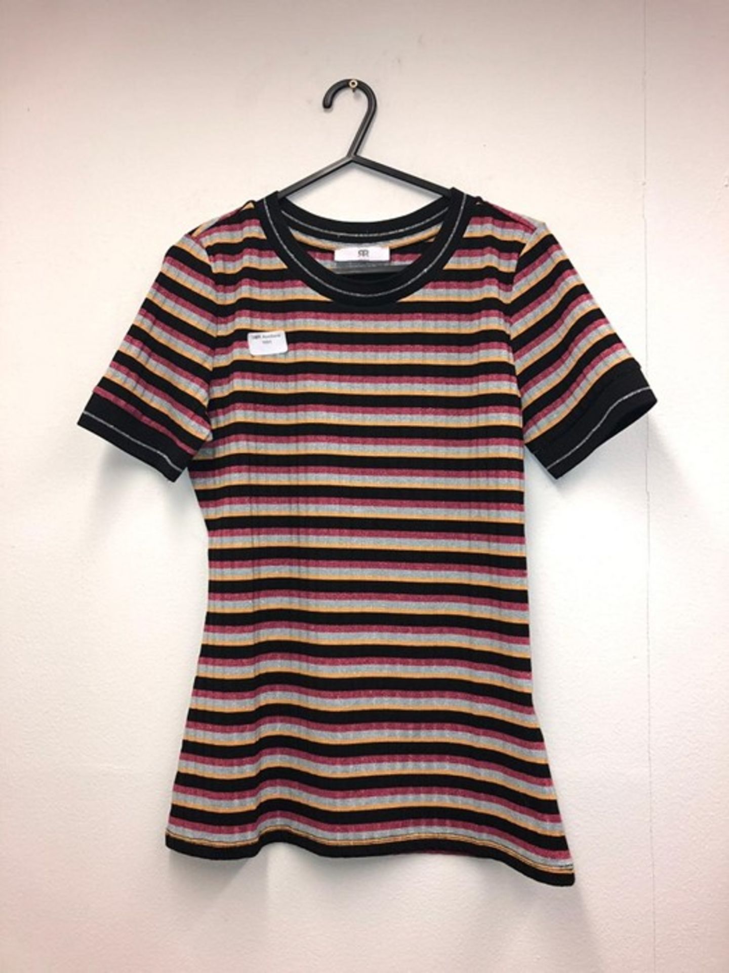 1 AS NEW LA REDOUTE WOMENS TOP IN MULTI-COLOURED STRIPES, SIZE (S) (VIEWING HIGHLY RECOMMENDED)