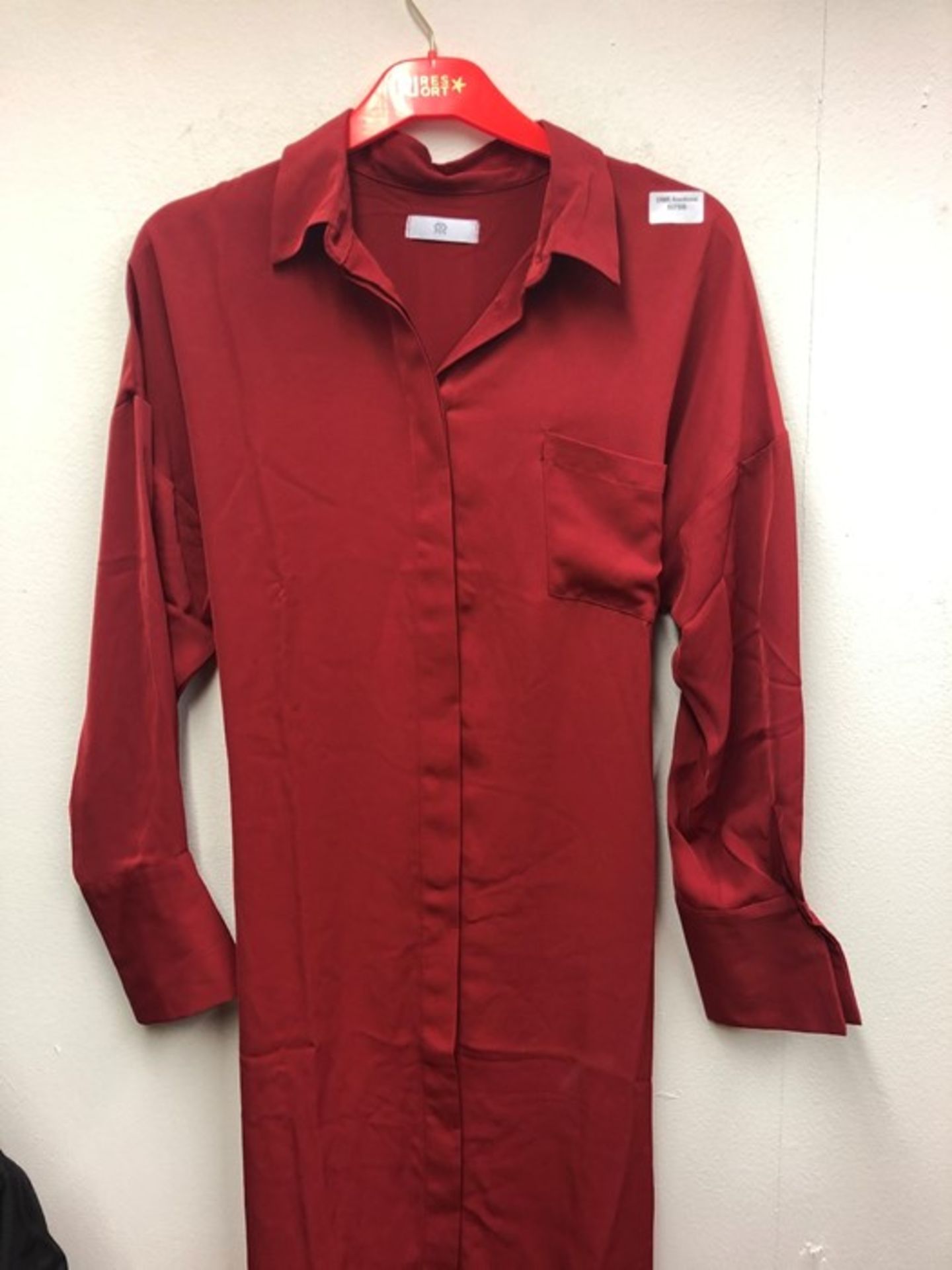 1 AS NEW LA REDOUTE LADIES NIGHTGOWN IN RED / SIZE 12 (VIEWING HIGHLY RECOMMENDED)