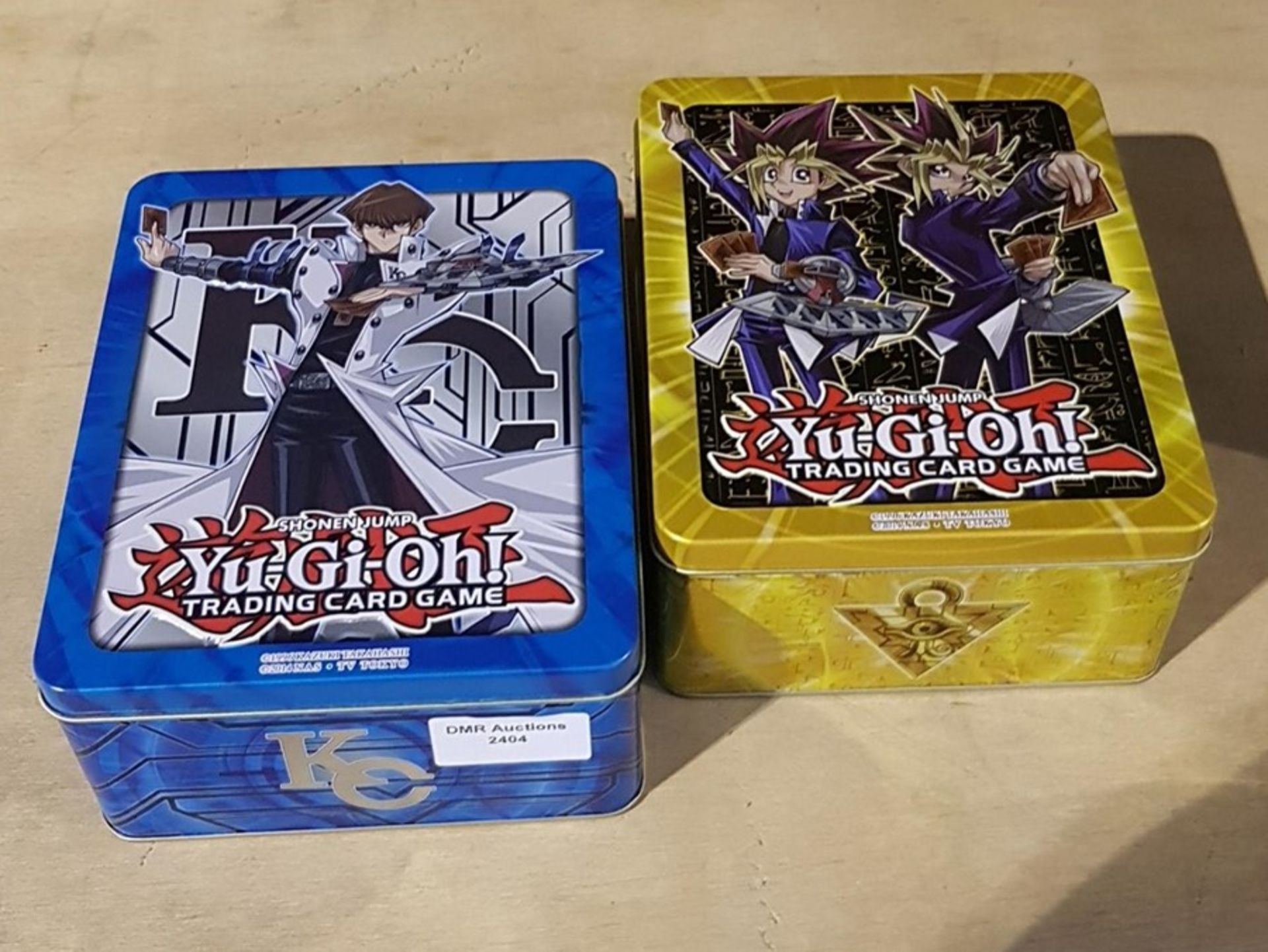 1 LOT TO CONTAIN 2 AS NEW YU-GI-OH! SHONEN JUMP COLLECTABLE TRADING CARD GAME ** EMPTY TINS ** / QTY