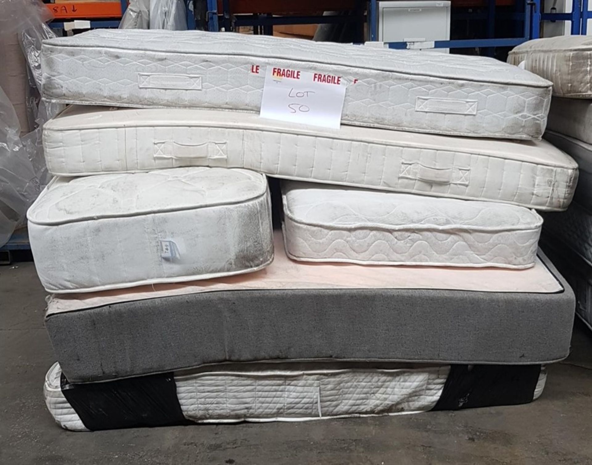 1 LOT TO CONTAIN 6 VARIOUS MATTRESS FROM SUPERKING