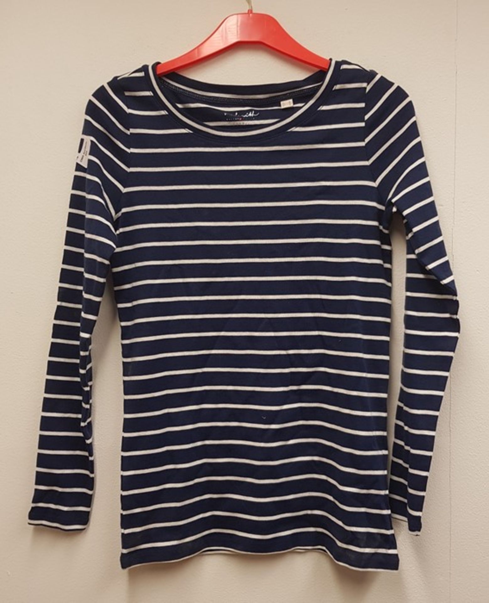 1 AS NEW ESPPIT BLUE AND WHITE STRIPE TOP (VIEWING