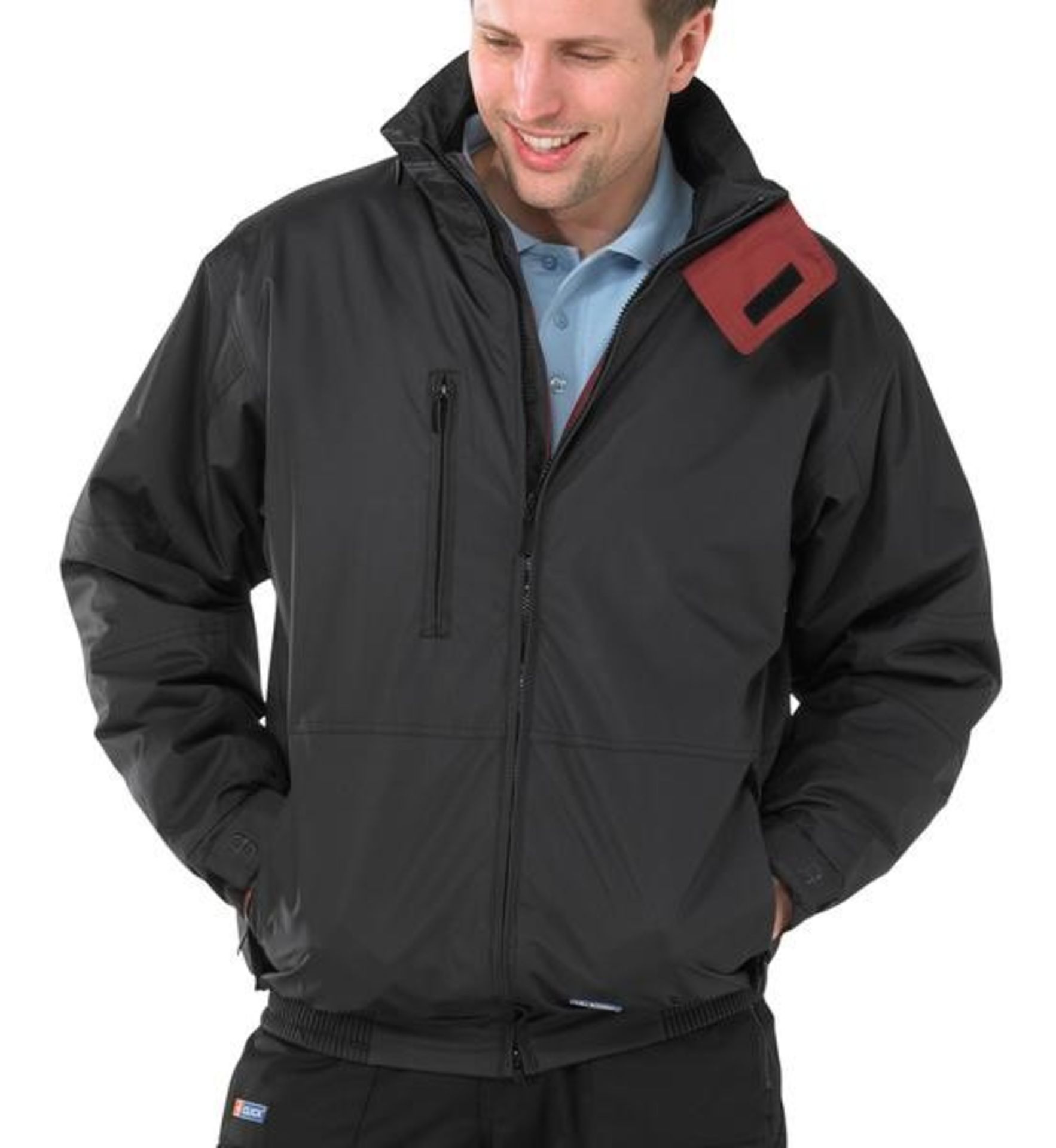 1 DRI MERCURY BOMBER WATERPROOF JACKET IN BLACK / SIZE L / RRP £22.57 (VIEWING HIGHLY RECOMMENDED)