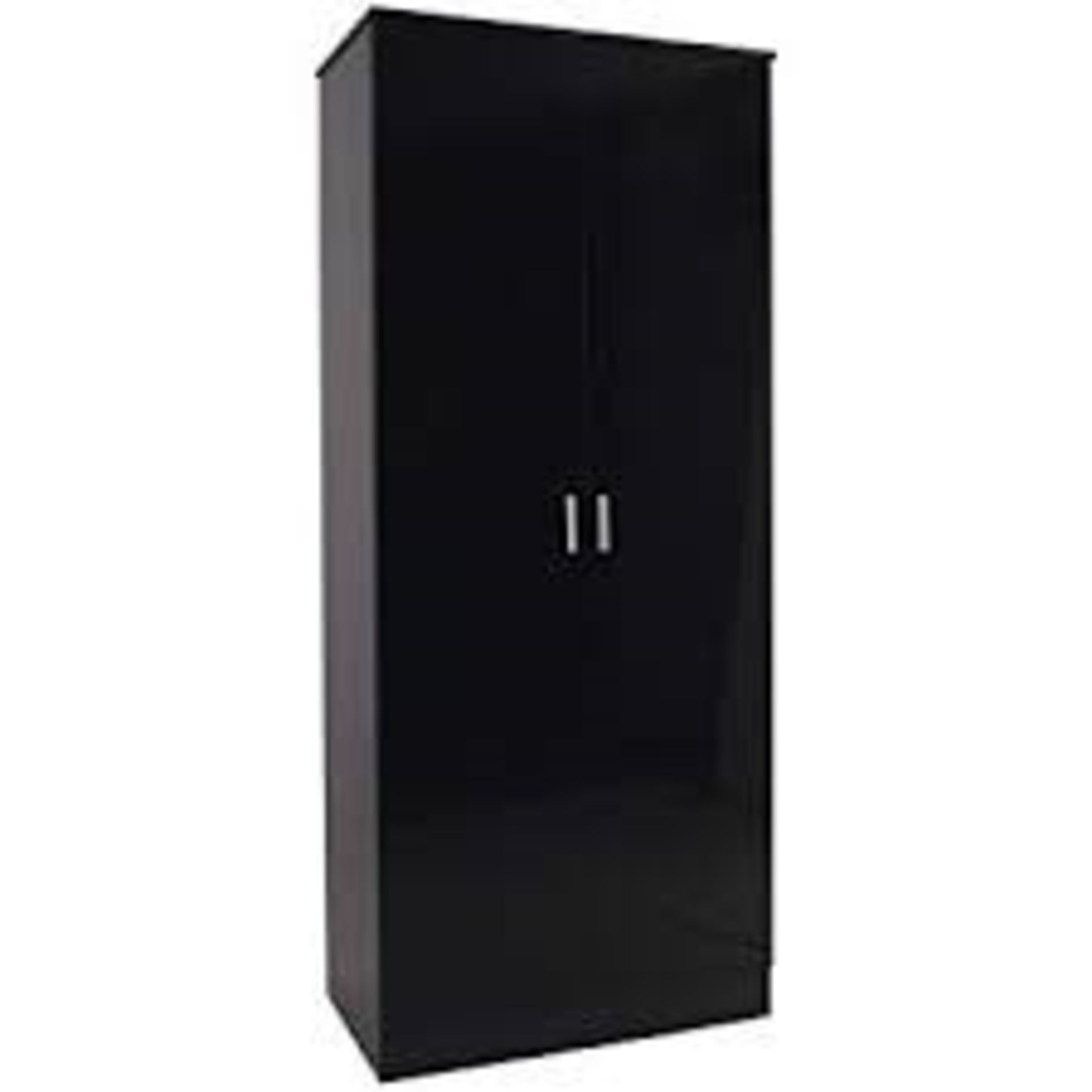 1 BOXED OTTAWA 2 TONE 2 DOOR WARDROBE IN BLACK / OTT2WDBBO / RRP £140.00 (VIEWING HIGHLY