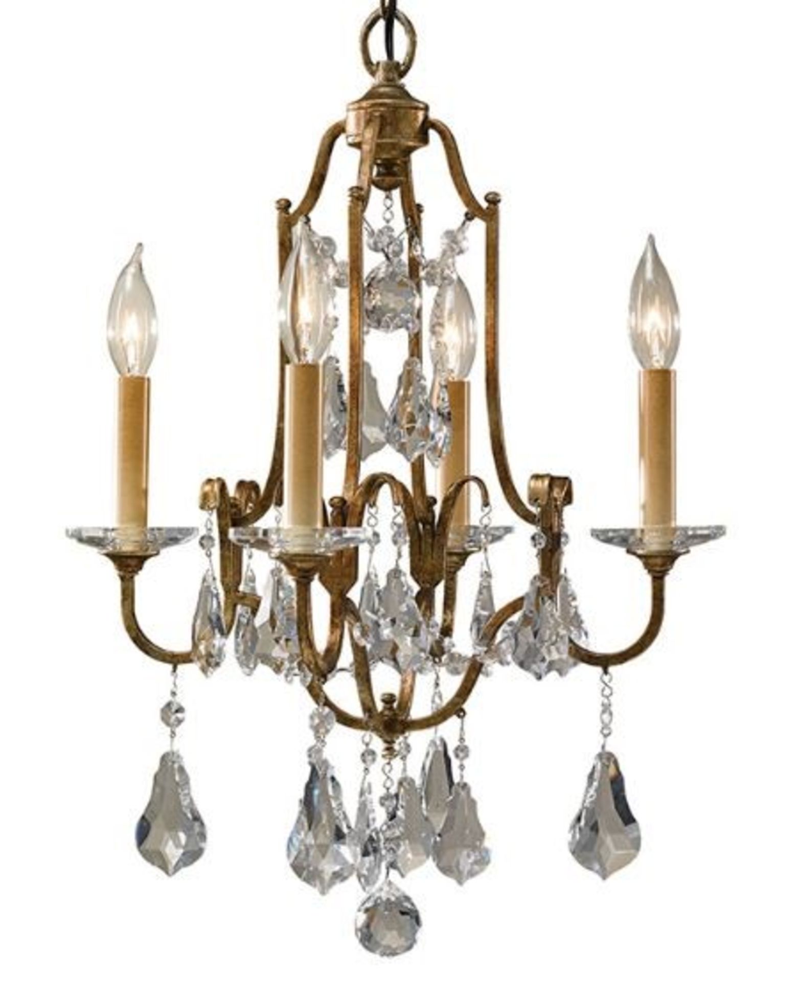 1 GRADE A VALENTINA CHANDELIER IN OXIDIZED BRONZE