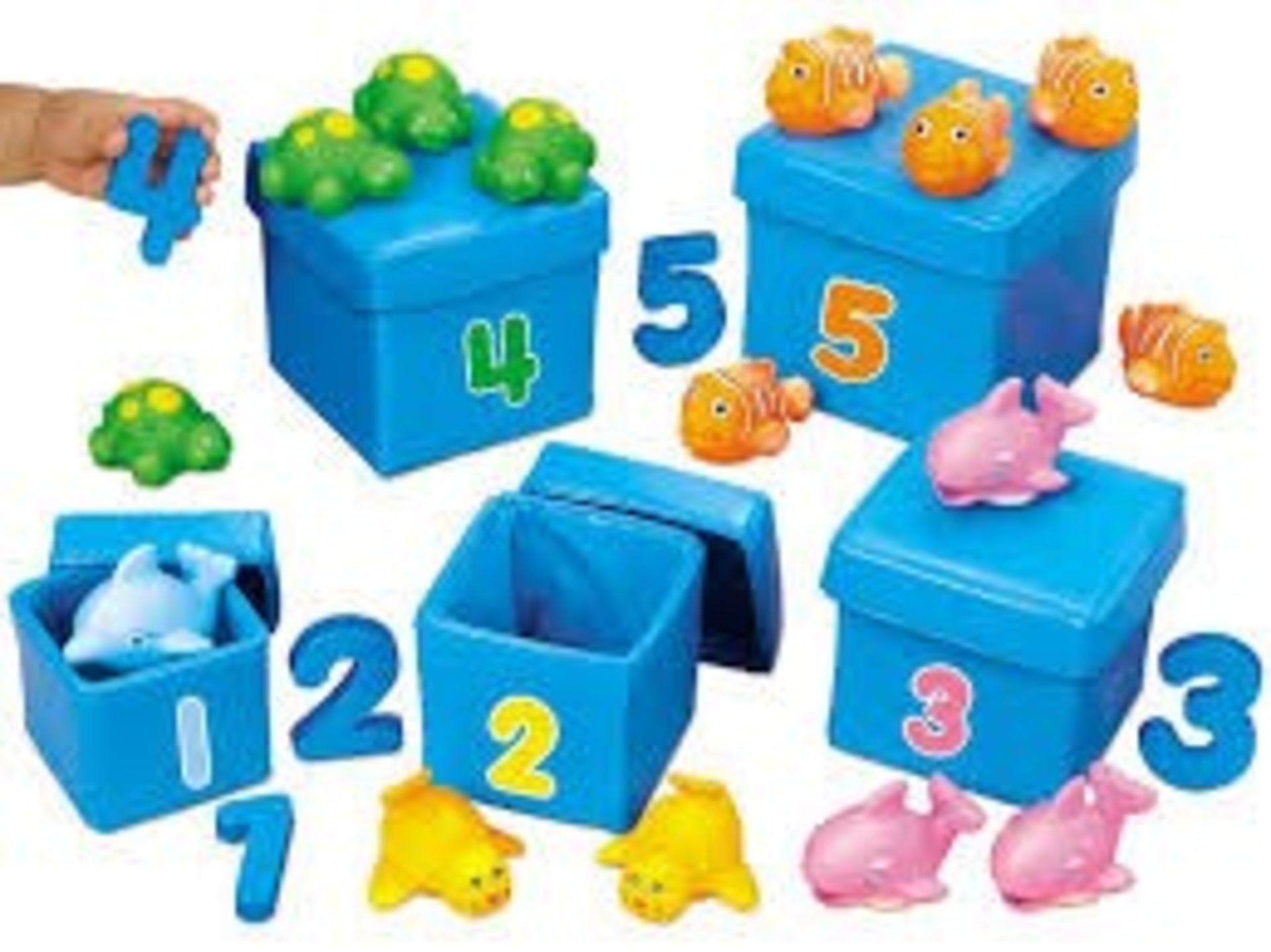 1 AS NEW BOXED LAKESHORE NUMBER DISCOVERY BOXES / RRP £45.99 (VIEWING HIGHLY RECOMMENDED)